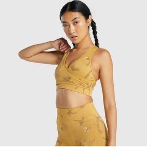 Gymshark Adapt Camo "Savanna Yellow" Bra